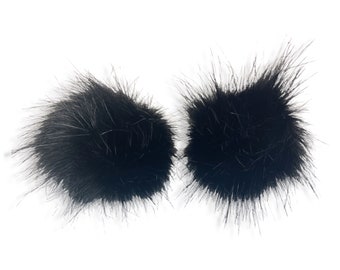 Sasswear Stash Buns, Clip on Buns, Fur Buns, Rave Ears, Festival Stash, Faux Fur Ears, Clip on Accessories, Secret Stash