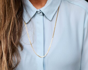 Long Gold Necklace - Etsy Singapore