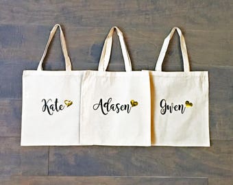 canvas tote bag custom tote bag personalized gift etsy