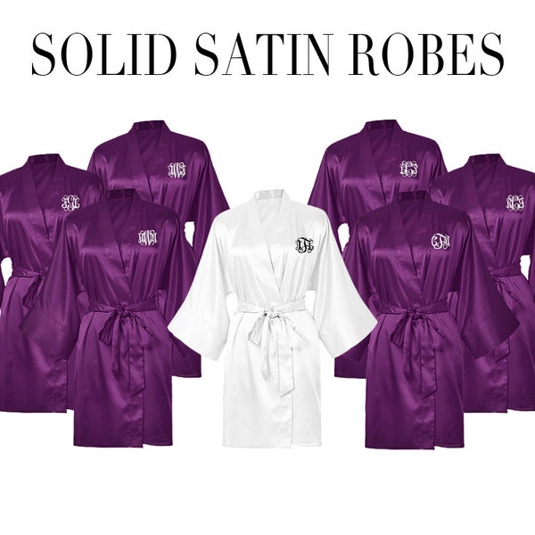 Plum Bridesmaid Robes | Bridal Party Proposal | Best Bridesmaid Gifts
