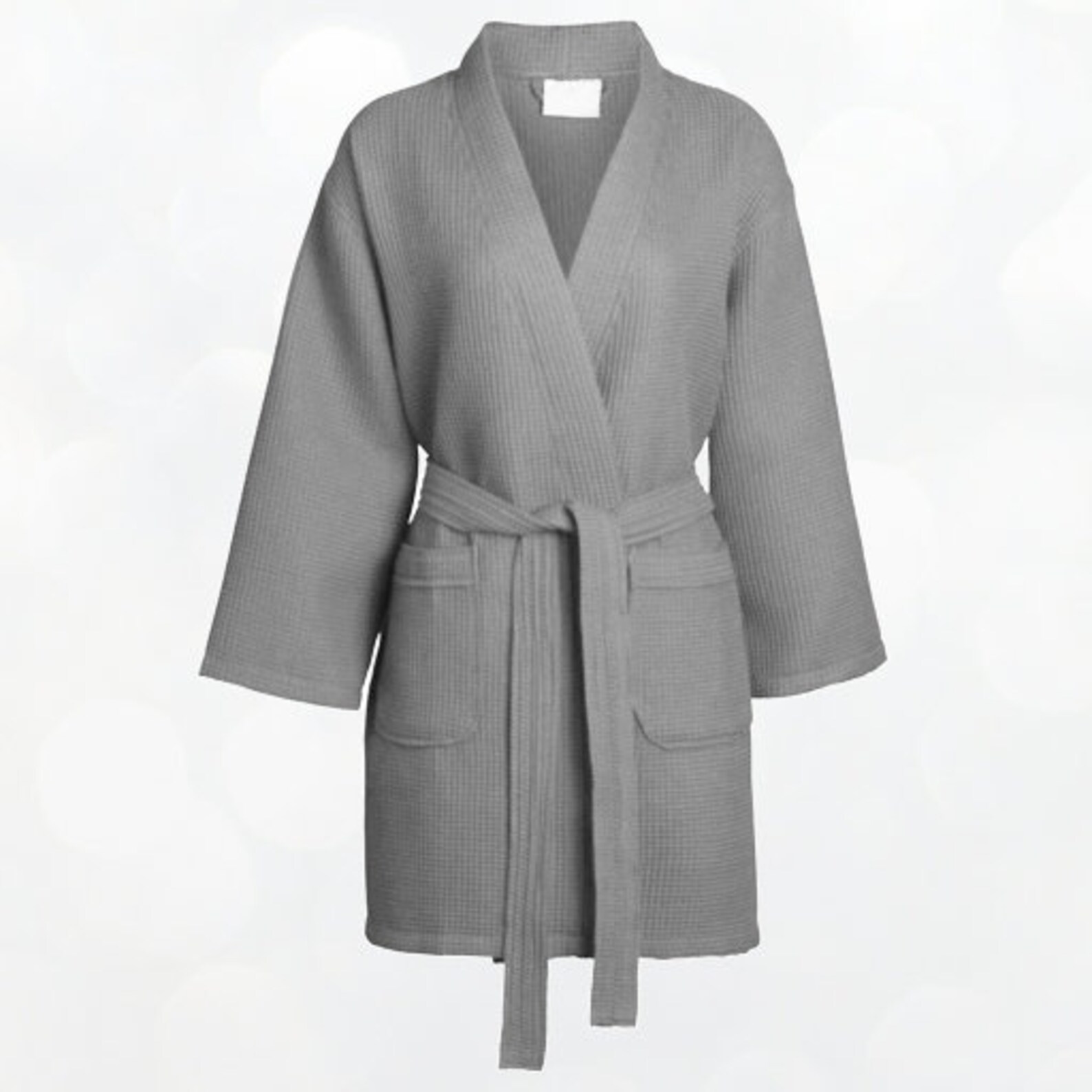 GRAY WAFFLE ROBES Cotton Waffle Robe Monogrammed Robes Etsy