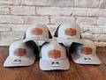 Custom Groomsman Hats - Set of Wedding Party Hats - Bachelor Party Hats - Groomsman Gifts - Groomsman Caps - Leather Patch Hat - Custom Hat