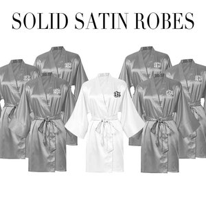 Gray Bridesmaid Robes | Bridal Party Proposal | Best Bridesmaid Gifts