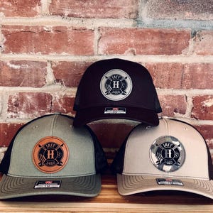 Custom Logo Trucker Hat: Leather Patch Personalized Cap