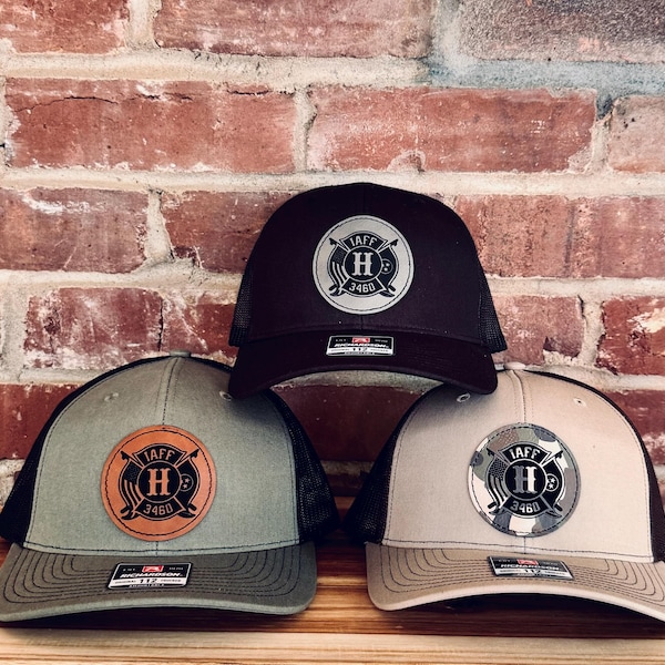 Custom Logo Trucker Hat: Leather Patch Personalized Cap