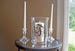 Unity Candle Holder Set - Vine Monogram - Vinyl Wedding Monogram - Glass Candle Holder - Wedding Candle - Unity Ceremony - Unity Set 