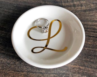 PERSONALIZED JEWELRY TRAY - Ring Dish - Jewelry Dish - Personalized Tray - Personalized Gift - Bridesmaid Gift - Trinket Tray - Vanity Dish