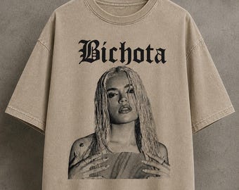 Bichota Inspired Vintage Washed Oversized T-Shirt