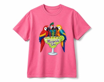 Margarita Time Parrots Margaritas T-Shirt