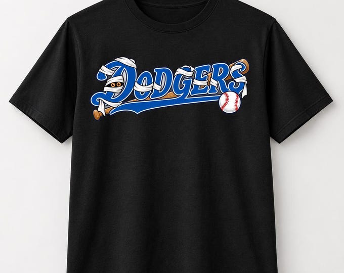 Los Ángeles Dodgers Halloween Shirt Mummy Baseball Graphic Tee