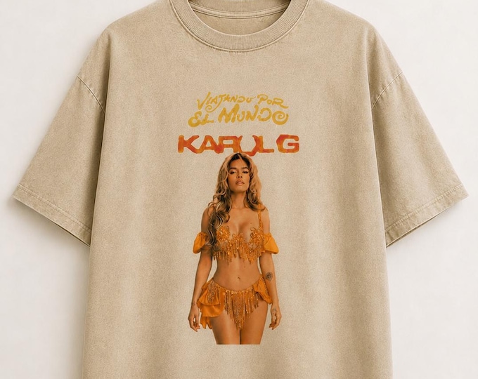 Karol G Viajando Por El Mundo Oversized Inspired Shirt