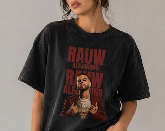 Rauw Alejandro Vintage Style Oversized Graphic T-shirt