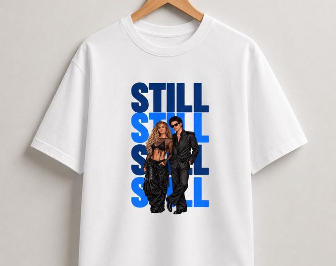 Bruno Mars  and Karol G Still Graphic Tee: Music Fan Streetwear Shirt