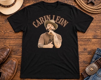 Carin Leon Shirt, Black Graphic Tee, Regional Mexican Music Concert Outfit