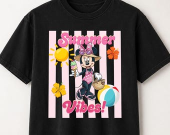 Mouse Inspired Summer Beach Vibes Graphic Tee
