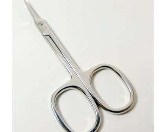 NTS Cuticle / Embroidery / Thread Scissors ~ Shears 1101S 3.5" / 9cm, Curved Blades