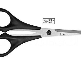 Kretzer Finny Classic 760213-l 5.0"/ 13cm - Embroidery / Rubber / Silhouette / Thread / Weaver's Scissors, Left-handed