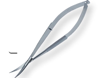 KRETZER ECO 91309 4.5"/ 11cm - Fly-Fishing / Tweezer - Action Precision Scissors, Curved Blades