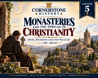 Grade 5 Monasteries & Christianity Unit Study | Western Civilization History (PDF).