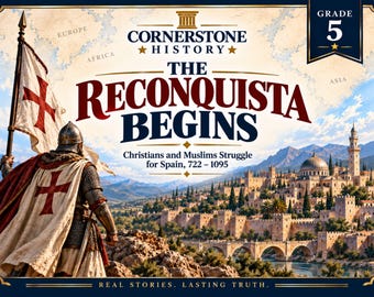 Homeschool History | The Reconquista Begins Unit Study | Western Civilization Printable PDF | Grade 5 | Detective Activity
