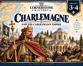 Charlemagne & Carolingian Empire History Study | Grades 3-4 Homeschool (PDF).