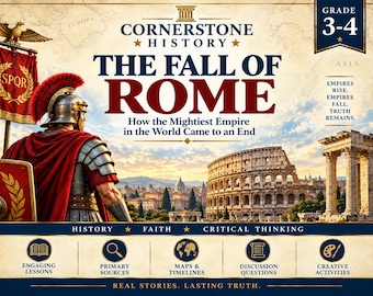 The Fall of Rome Unit Study | Western Civilization Printable (Grades 3-4).