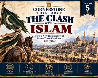 Homeschool History | The Clash with Islam Unit Study | Western Civilization Printable PDF | Grade 5 | Detective Activity