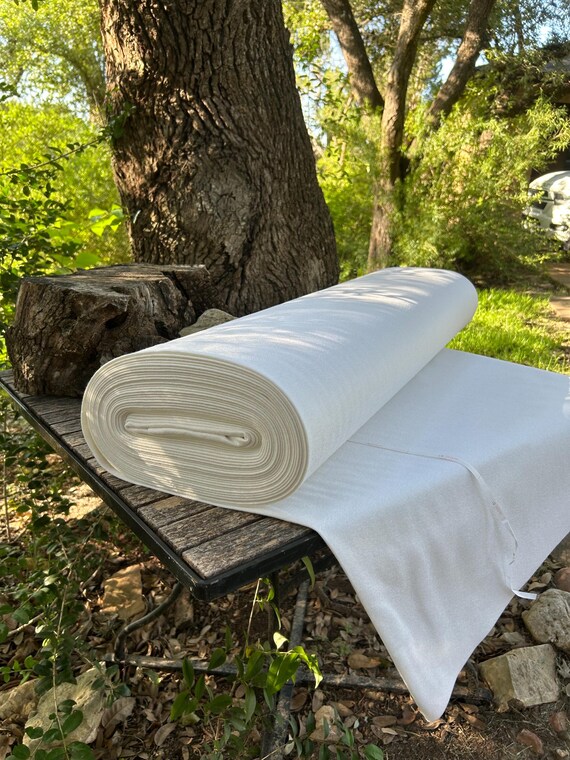 White Felt Fabric, 100 % wool, 2 mm thick