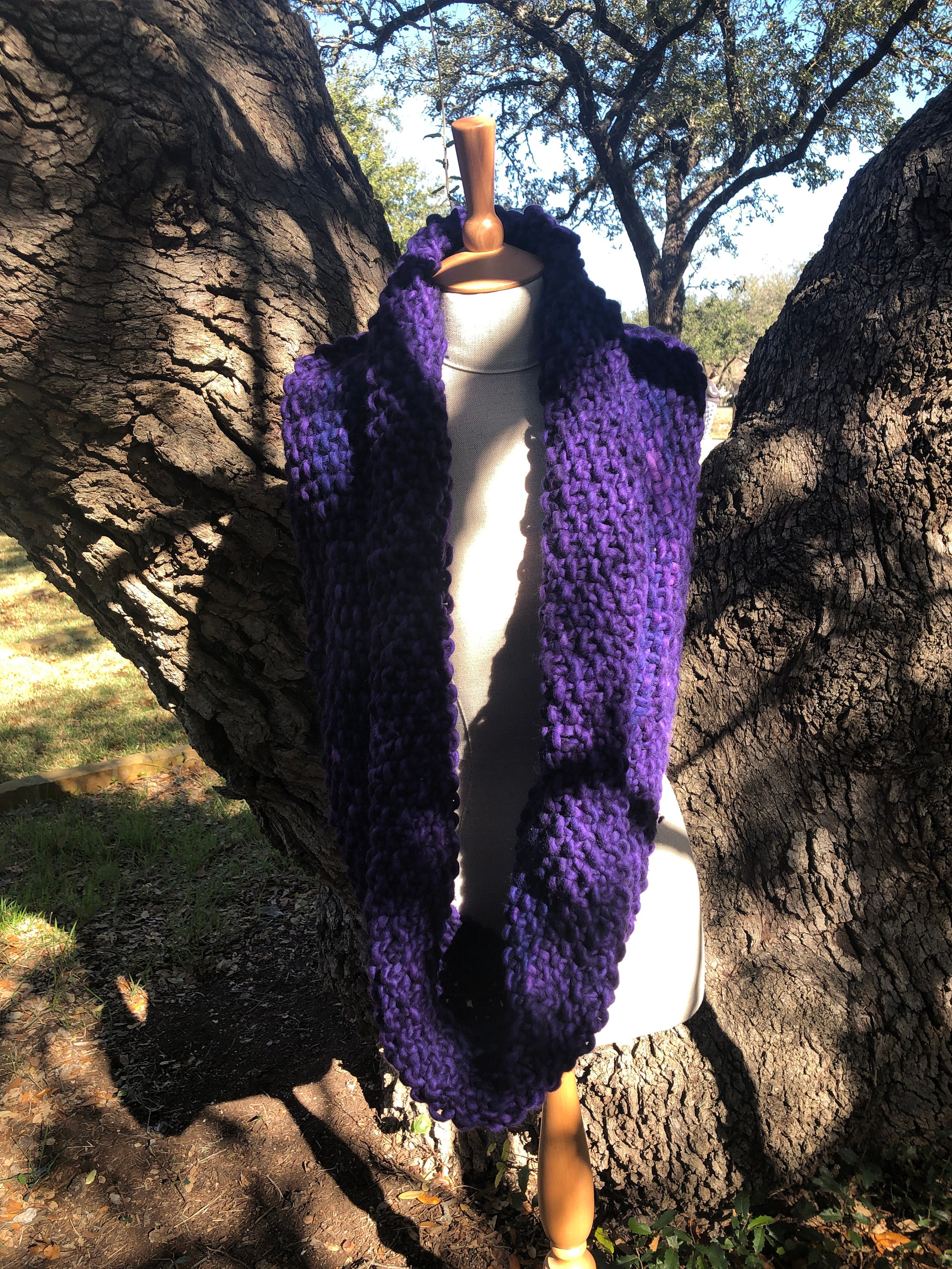 Cowl - The Ultimate Cowl - Bulky Weight - Purple Forest/Teals/Autumn R –
