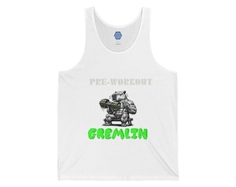Capybara Tank Top, Pre-Workout Gremlin Shirt, lustiges Fitnessstudio Capybara Tank, Distressed Workout Top, Ergänzung Fitnessstudio Humor