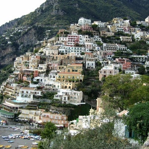 Set of 3 Large Blank Photo Cards  Positano, Italy