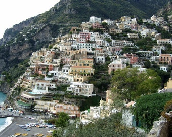 Set of 3 Large Blank Photo Cards  Positano, Italy