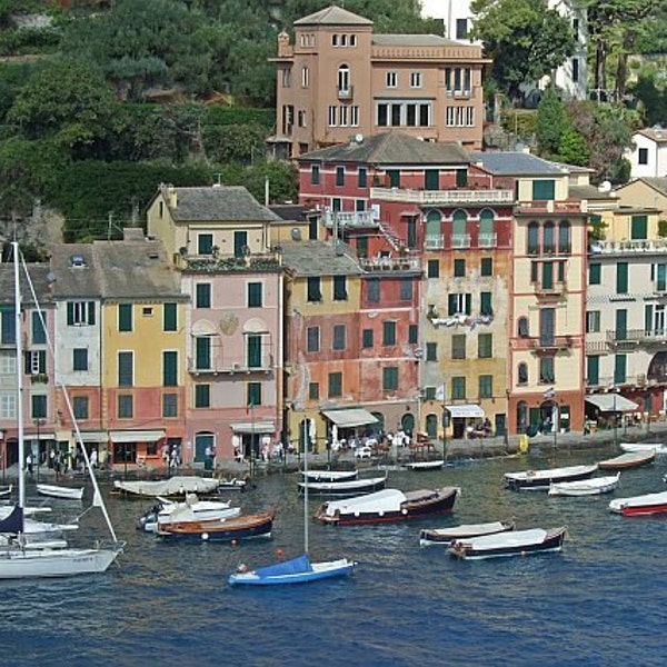 Set of 5 Blank Photo Note Cards  Portofino, Italy