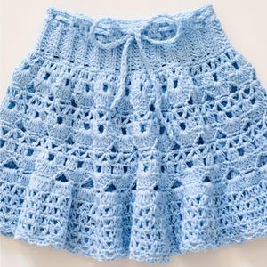 Crochet Skirt Pattern PDF | Blush Petal Lace Skirt for Baby, Toddler & Girls | Beginner Friendly | Instant Digital Download