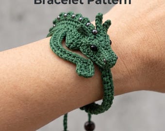 Crochet Dragon Bracelet Pattern PDF | Amigurumi Wrist Pattern Tutorial | Instant Digital Download