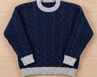 Cable Up Crochet Sweater Pattern PDF | Cozy Pullover Tutorial | Beginner Friendly | Instant Digital Download