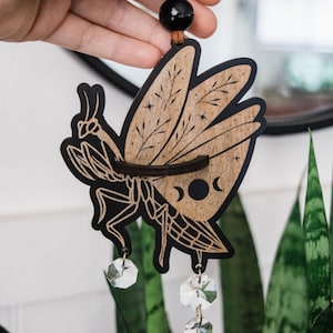 Praying Mantis Airplant Holder Tillandsia Indoor Planter Wall Hanging Gothic Witchy Home Decor Entomology Plant Lover Bug Collector Gift