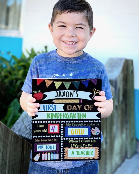 First Last Day of School Dry Erase Board First Day of School Etsy