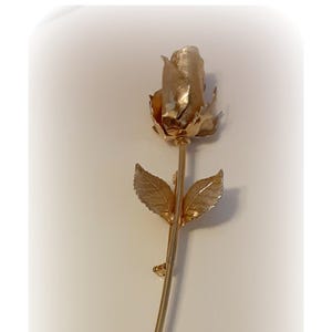 Vintage &quot;Stemmed Rose&quot; Brooch