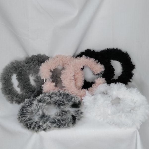 Furry Hoops Earrings (Xtra Large)