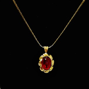 Parklane Ruby Red Necklace - Etsy