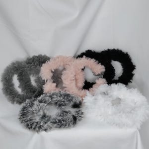 Furry Hoops Earrings (Enormous)