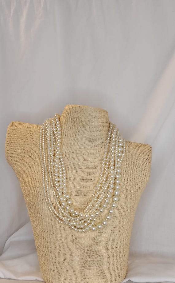 Layered Beaded Necklace - image 1