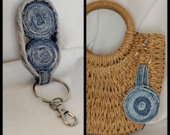 Llavero/adorno para bolso de mezclilla
