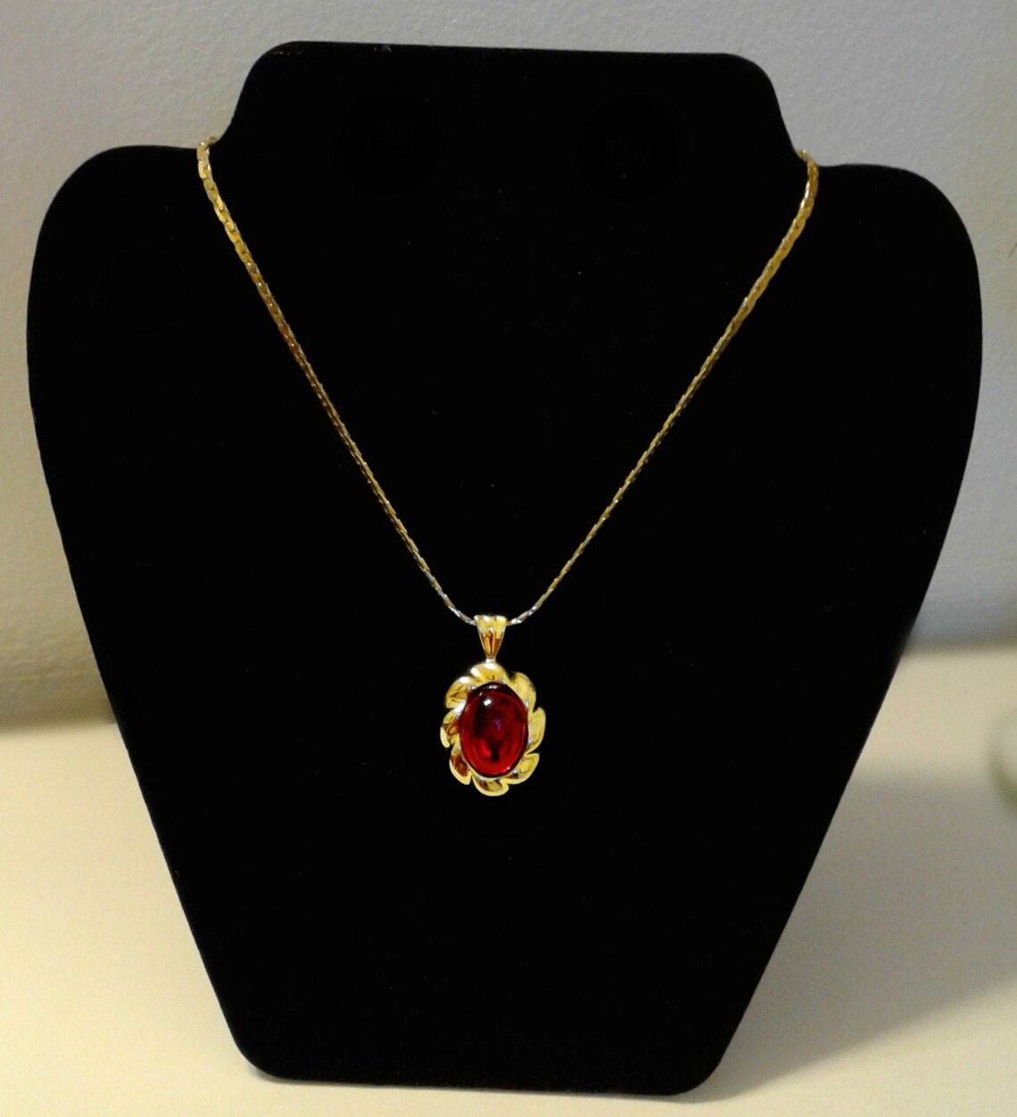 Parklane Ruby Red Necklace - Etsy