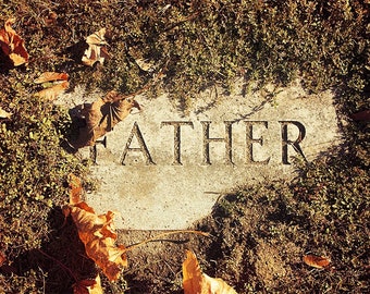Father's Grave - fine art cemetery photography