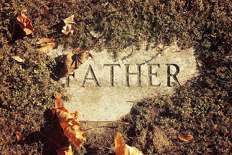 Father's Grave fine art cemetery photography image 1