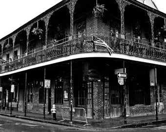 Bourbon Street black and white photography