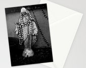 Black Mary stationary blank card