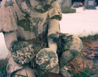 Zombie Statue - fine art cemetery photography